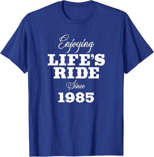 40 Year Old Motorcycle Rider 40th Birthday Motorcyclist T-Shirt - T-Shirt | Royal