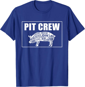 BBQ Barbeque the Best PitMaster companion. The Pit Crew T-Shirt - T-Shirt | Royal