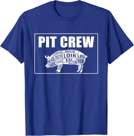 BBQ Barbeque the Best PitMaster companion. The Pit Crew T-Shirt - T-Shirt | Royal