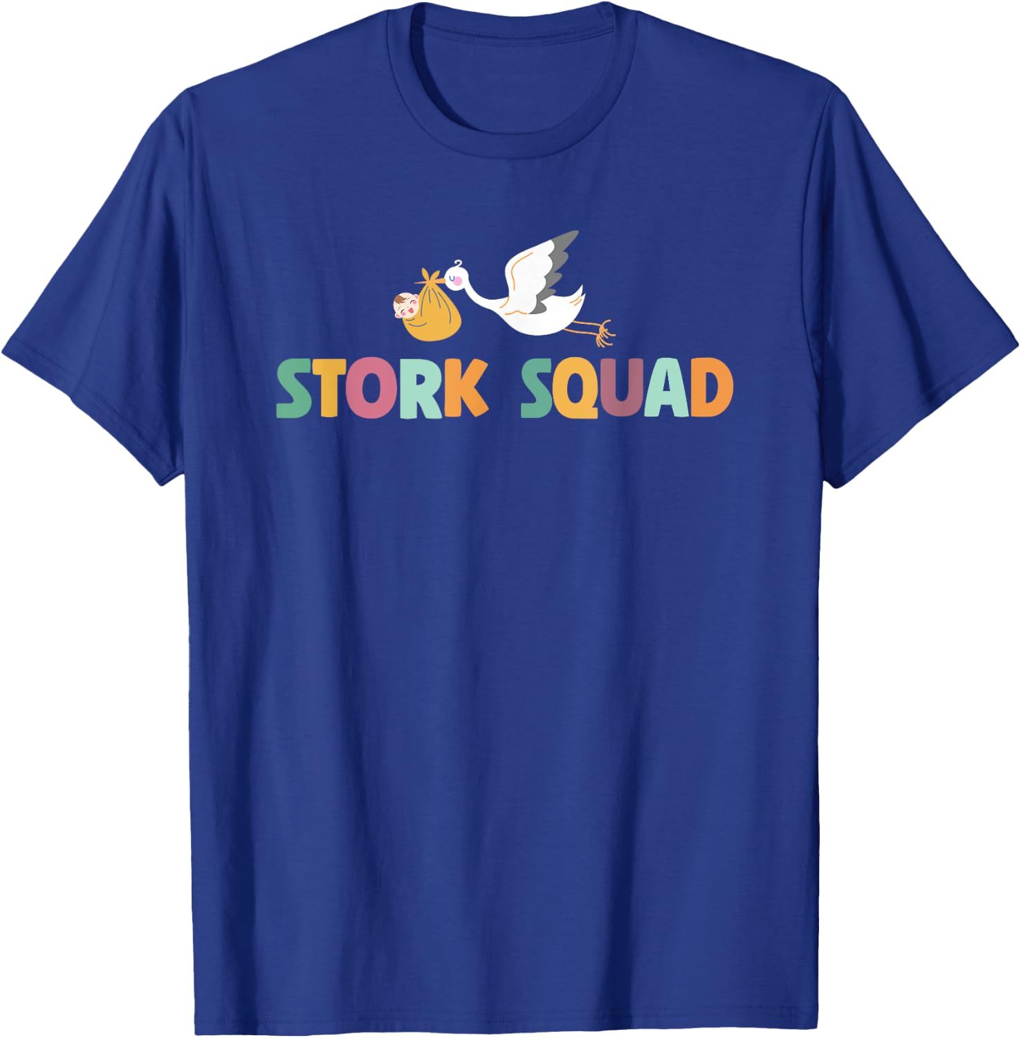 Cute Stork Squad L&D Nurse T-Shirt - T-Shirt | Royal