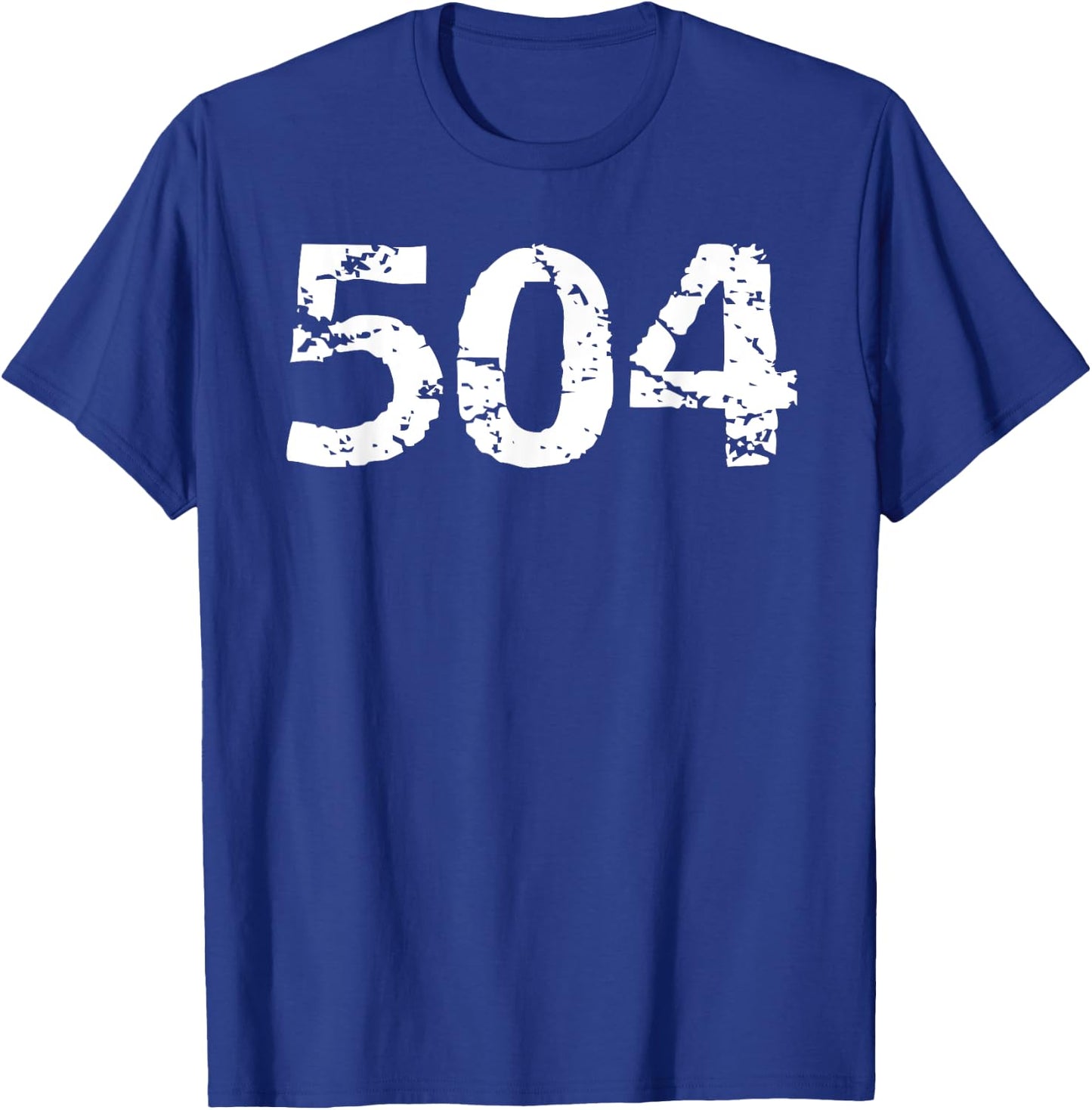 504 Area Code New Orleans Area Code Men's Louisiana Gift 504 T-Shirt - T-Shirt | Royal