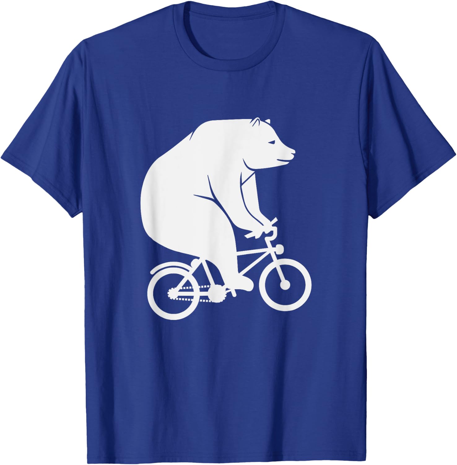 Animal Cyclist Toddlers Kids Gift Bear Cycling Bicycle T-Shirt - T-Shirt | Royal