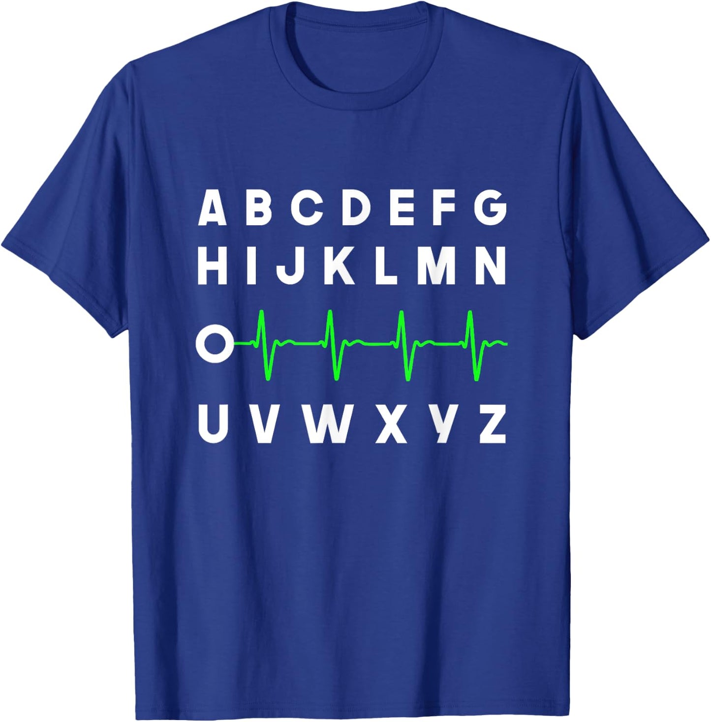 Nurse PQRST, ABC's Ekg Strip Alphabet, funny Nurse Meme T-Shirt - T-Shirt | Royal