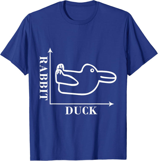 Philosophy Wittgenstein Rabbit Duck Illusion T-Shirt - T-Shirt | Royal