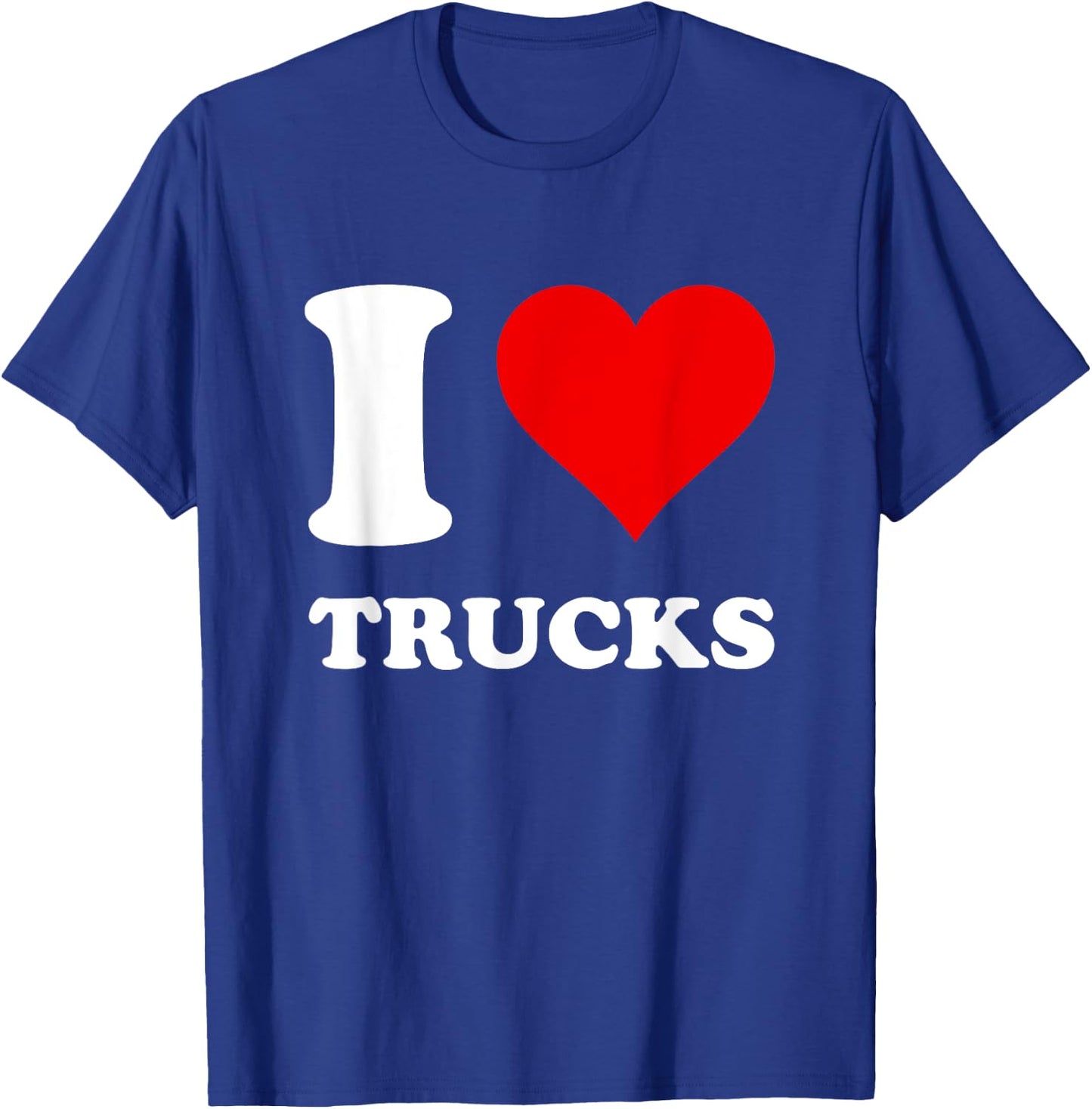 I Love Trucks T-Shirt - T-Shirt | Royal