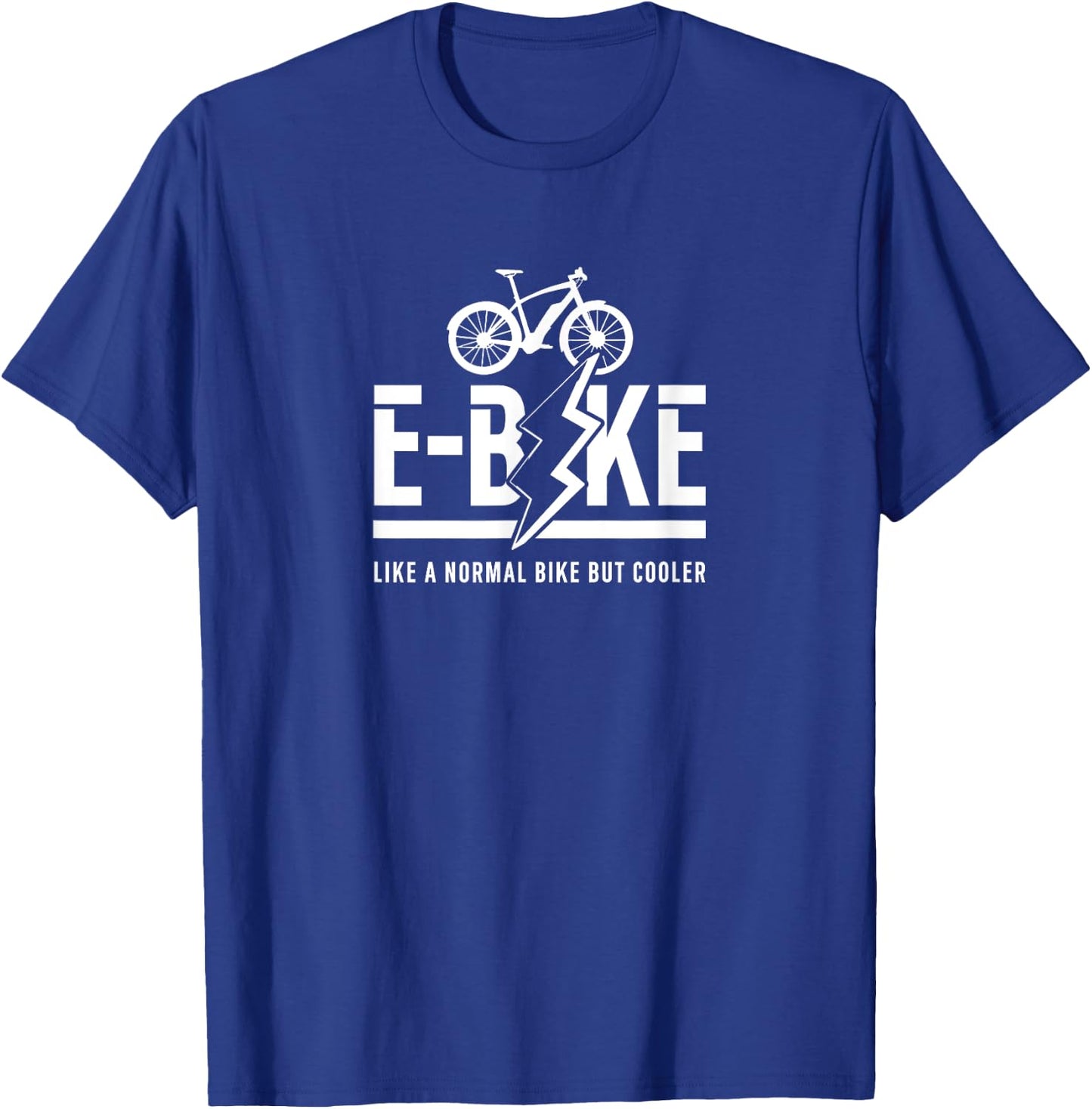 E-Bike Rider Bicycle Electric Cyclist T-Shirt - T-Shirt | Royal