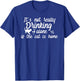 It's Not Really Drinking Alone If The Cat Is Home Funny Men Women T-Shirt - T-Shirt | Royal