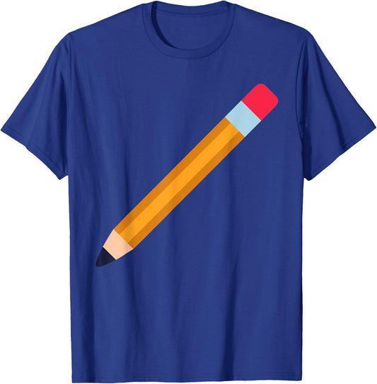 Pencil Cassette Tape Mixed Tape Halloween Couples Costume T-Shirt - T-Shirt | Royal