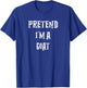 Pretend I'm A Goat Halloween Costume Couples Matching T-Shirt - T-Shirt | Royal