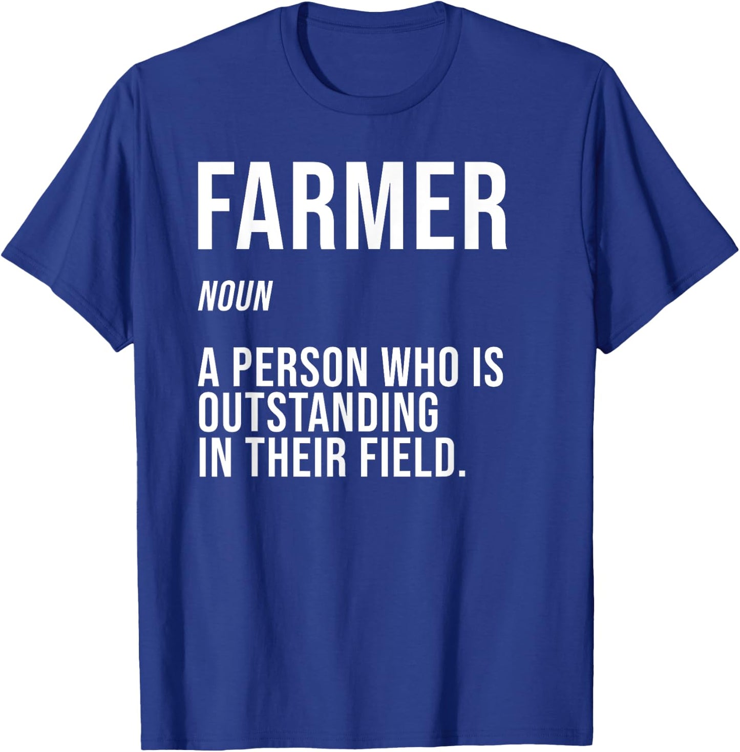 Funny Dairy Farmer Gift Local Farming Men Women Boys Girls T-Shirt - T-Shirt | Royal