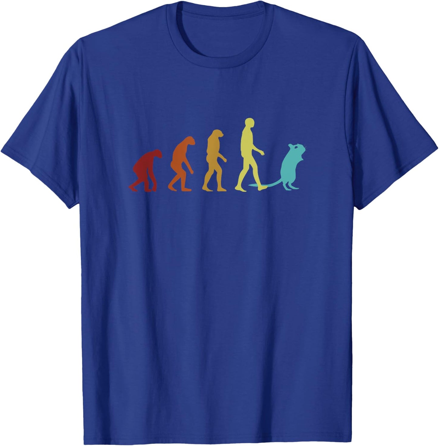 Degu Evolution Rodent Octodon Hystricomorpha Common Degu T-Shirt - T-Shirt | Royal