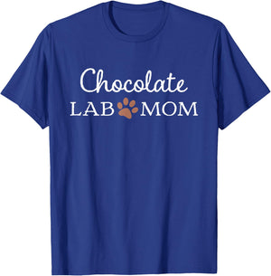 Funny Chocolate Lab Mom Women Labrador Retriever Mama T-Shirt - T-Shirt | Royal