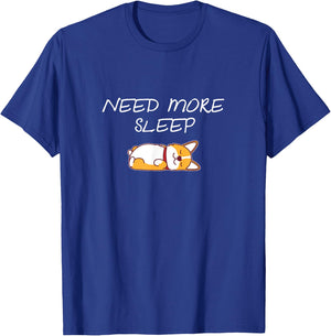 Need more Sleep Corgi Dog Pajama for Bedtime Women Girls Kids T-Shirt - T-Shirt | Royal