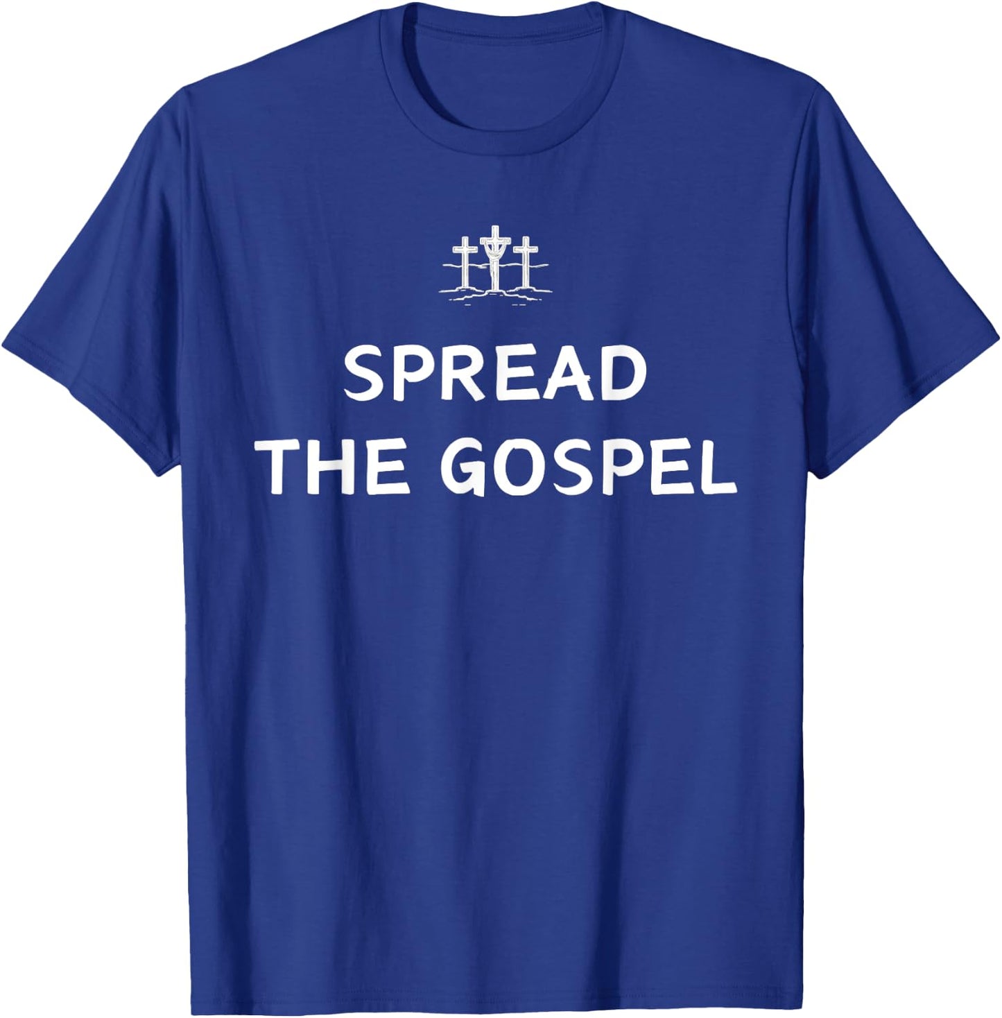 Spread The Gospel Jesus Is King Christian Cross T-Shirt - T-Shirt | Royal