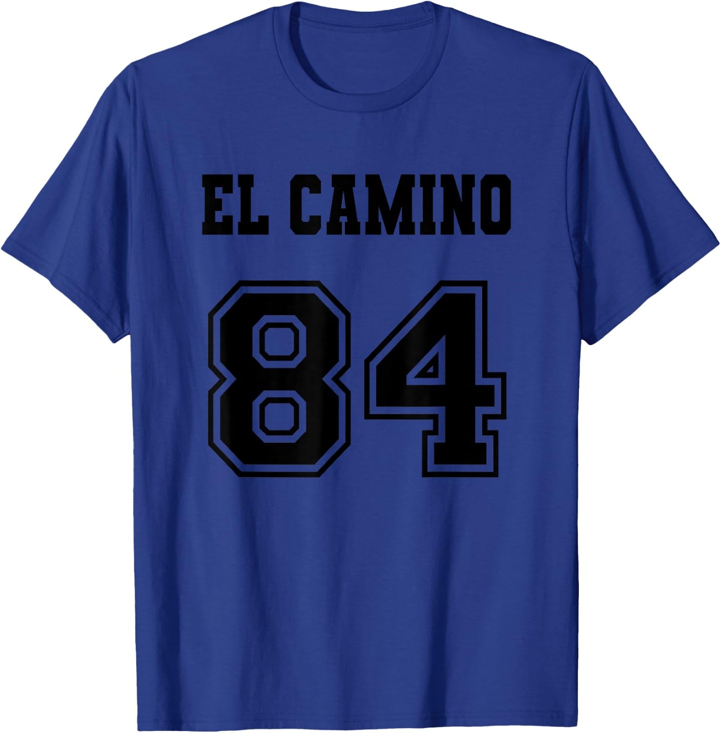 Jersey Style El Camino 84 1984 Old School Muscle Pickup Car T-Shirt - T-Shirt | Royal