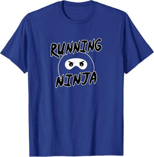 Running Ninja - Novelty Runner T-Shirt - T-Shirt | Royal