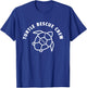 Turtle Rescue Crew Quote - Sea Turtle Graphic T-Shirt - T-Shirt | Royal