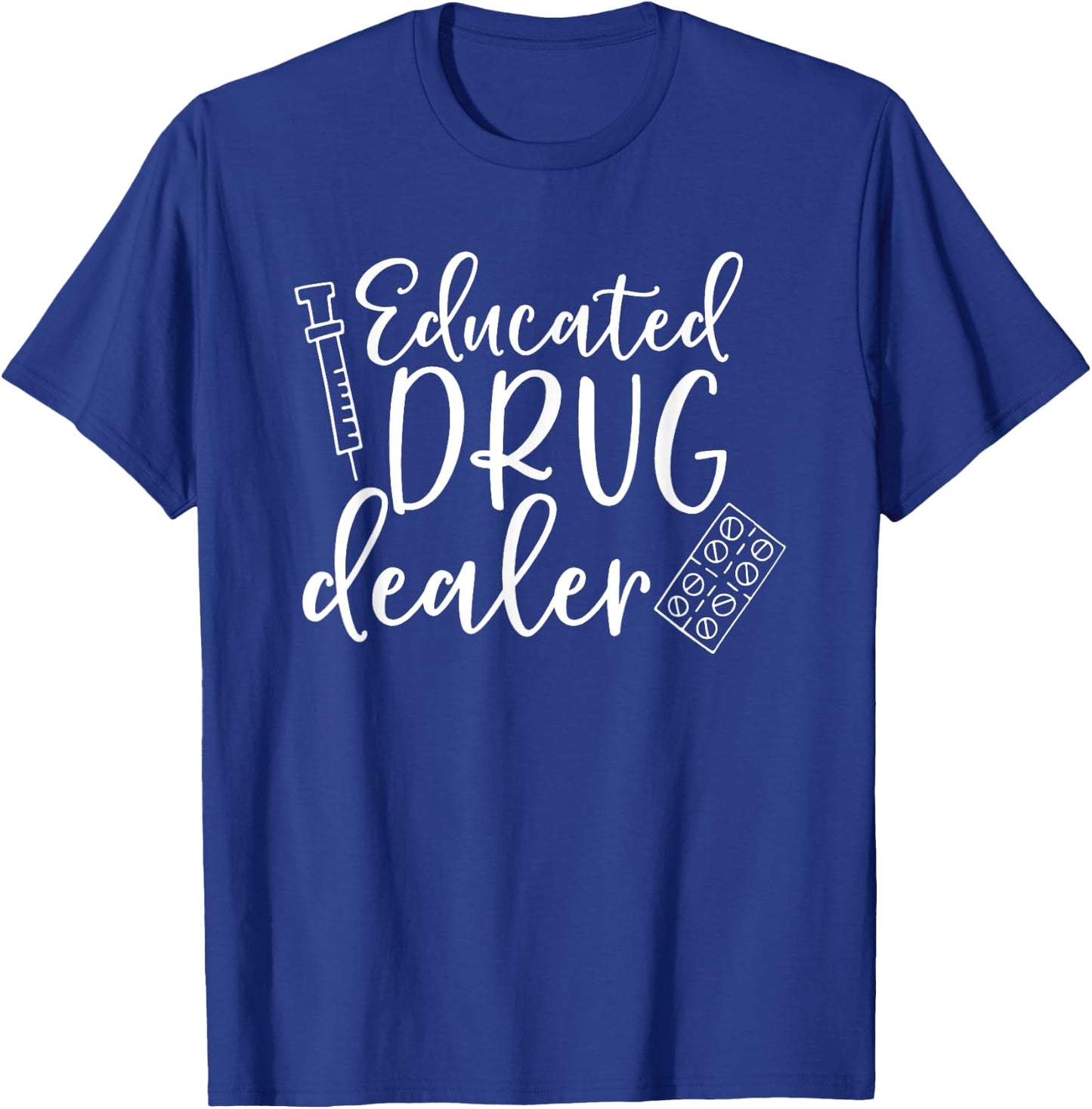 Women's Educational Medicine Dispenser T-Shirt - T-Shirt | Royal
