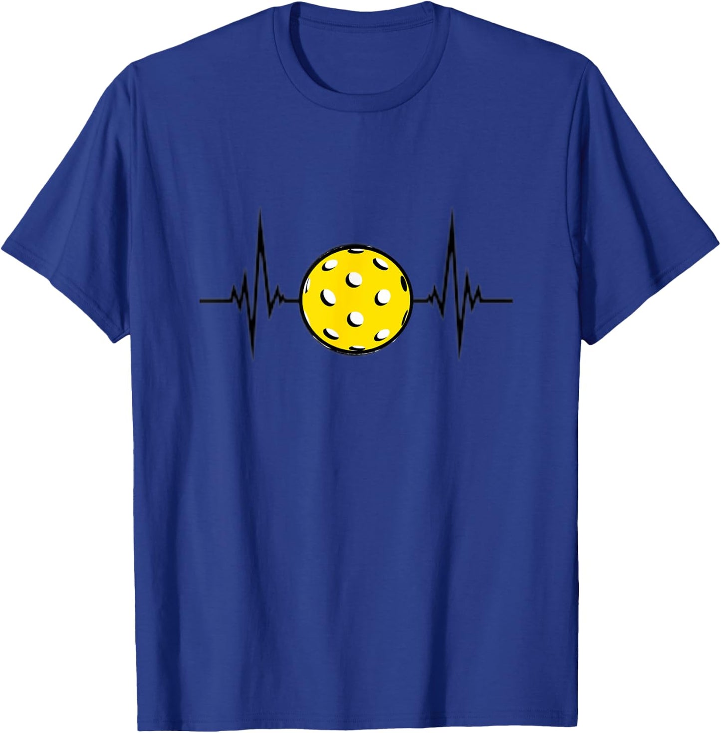 Pickleball is life - heartbeat with Pickleball - funny T-Shirt - T-Shirt | Royal