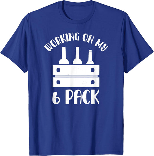 Funny 6 Pack Beer Shirt , Dad, Papa T-Shirt - T-Shirt | Royal