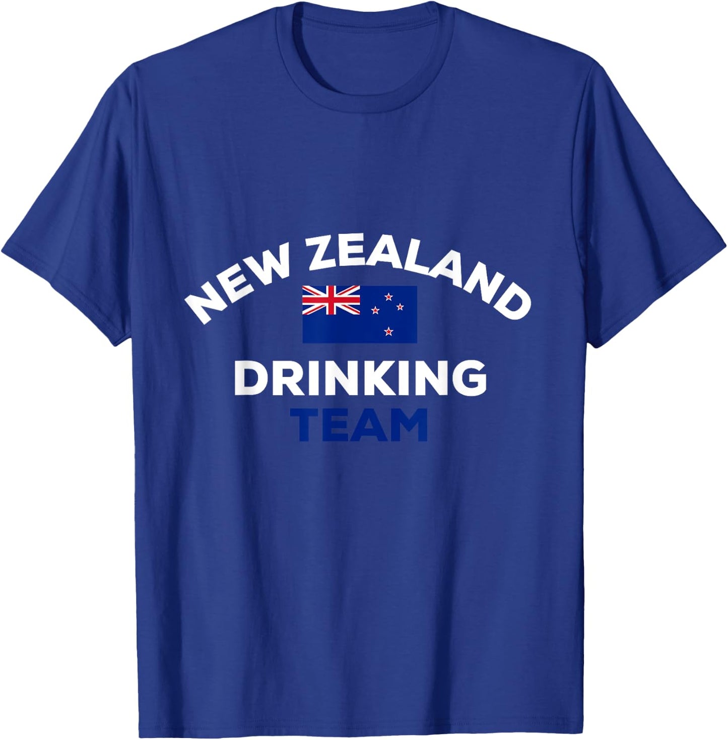 New Zealand Drinking Team Flag Funny Beer Party T-Shirt - T-Shirt | Royal