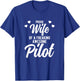 Airplane Husband Phrase Pilot Wife T-Shirt - T-Shirt | Royal