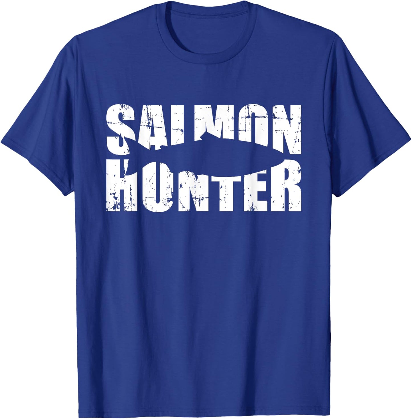 Salmon Hunter Fishing T-Shirt - T-Shirt | Royal