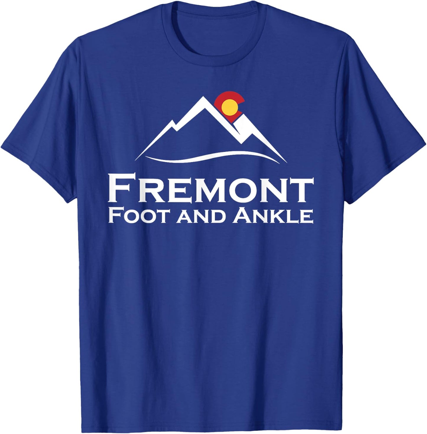Fremont Foot & Ankle White Logo T-Shirt - T-Shirt | Royal