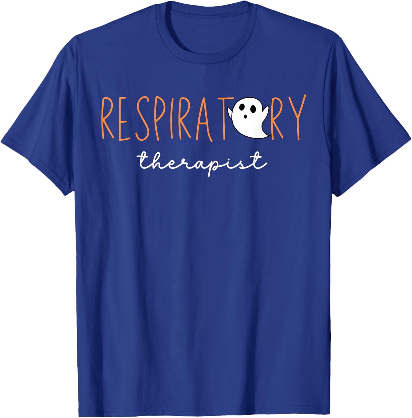 Respiratory Therapist Cute Ghost Funny RT Halloween Costume T-Shirt - T-Shirt | Royal