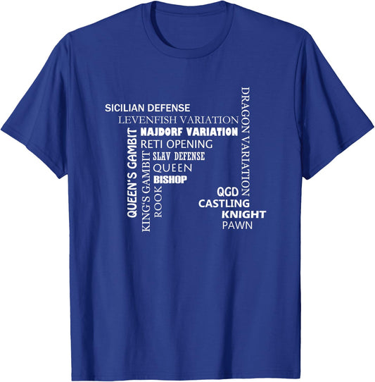 Chess Player Gift Ideas Chess Terms T-Shirt - T-Shirt | Royal