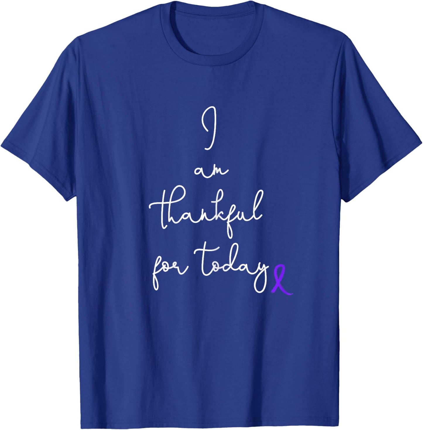 Fighting Pancreatic Cancer Product Gift Battle Through Chemo T-Shirt - T-Shirt | Royal