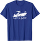 Center Console, Boating, Fishing Boat, Pontoon, TriToon T-Shirt - T-Shirt | Royal
