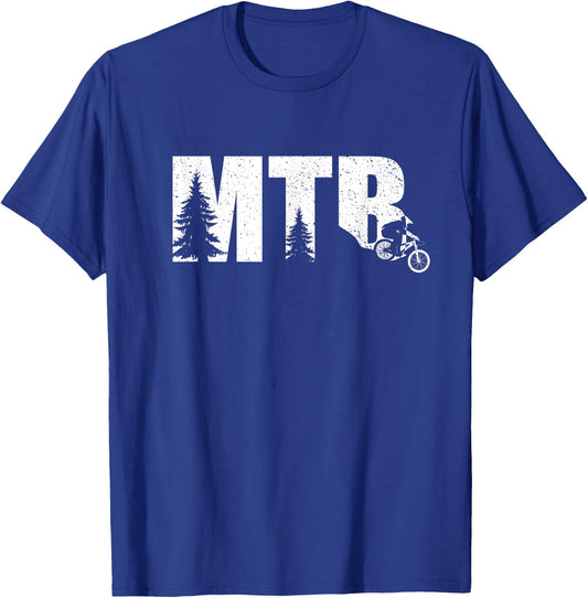 Mountain Biker Gifts Women Kids Mtb Biking T-Shirt - T-Shirt | Royal