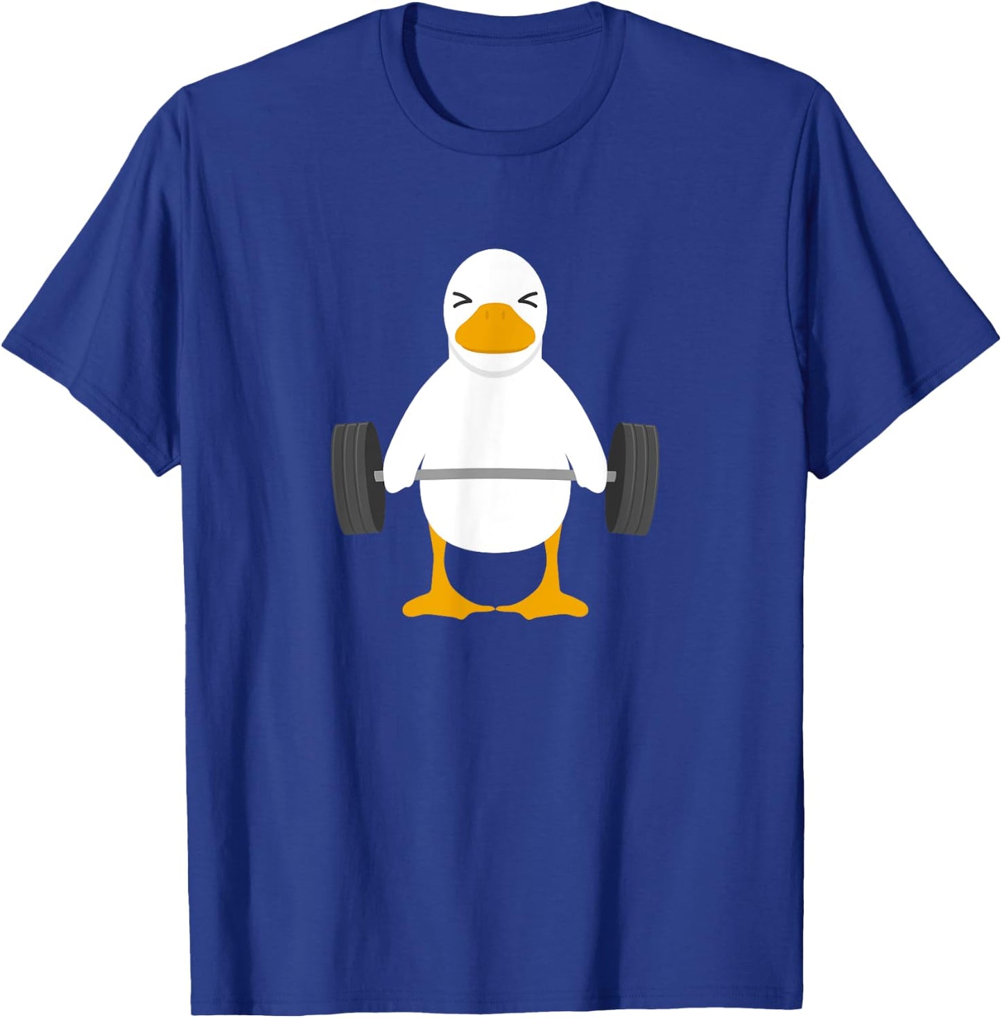 Duck Deadlift Design - Weight Lifting Gym Workout T-Shirt - T-Shirt | Royal