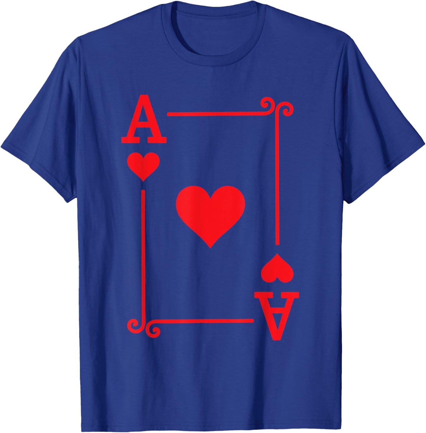 Playing Card Costume & Gifts - Ace Card Hearts Suit - Black, Small - -Kids T-Shirt - T-Shirt | Royal