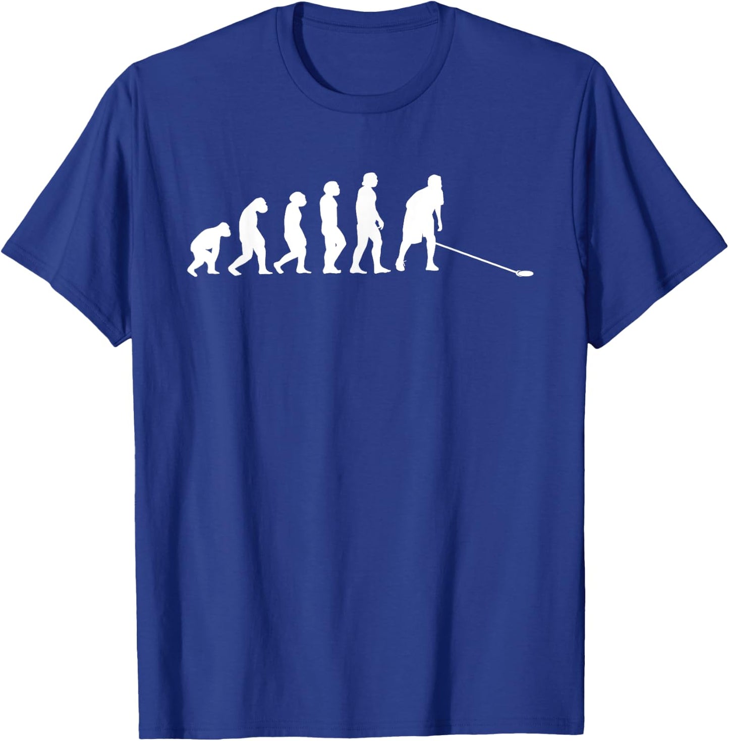 Great shuffleboard evolution gift cue and disk T-Shirt - T-Shirt | Royal