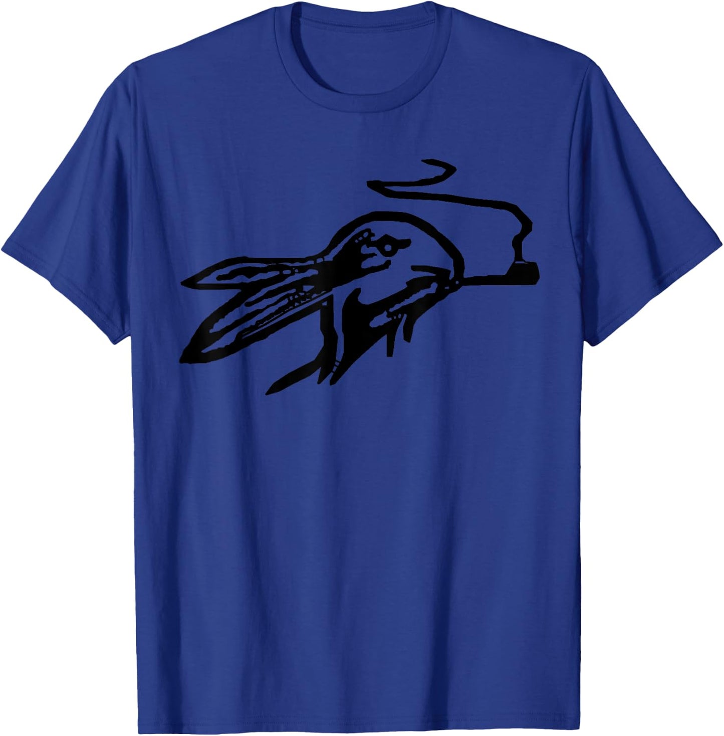 Rabbit Smoking a Pipe T-Shirt - T-Shirt | Royal