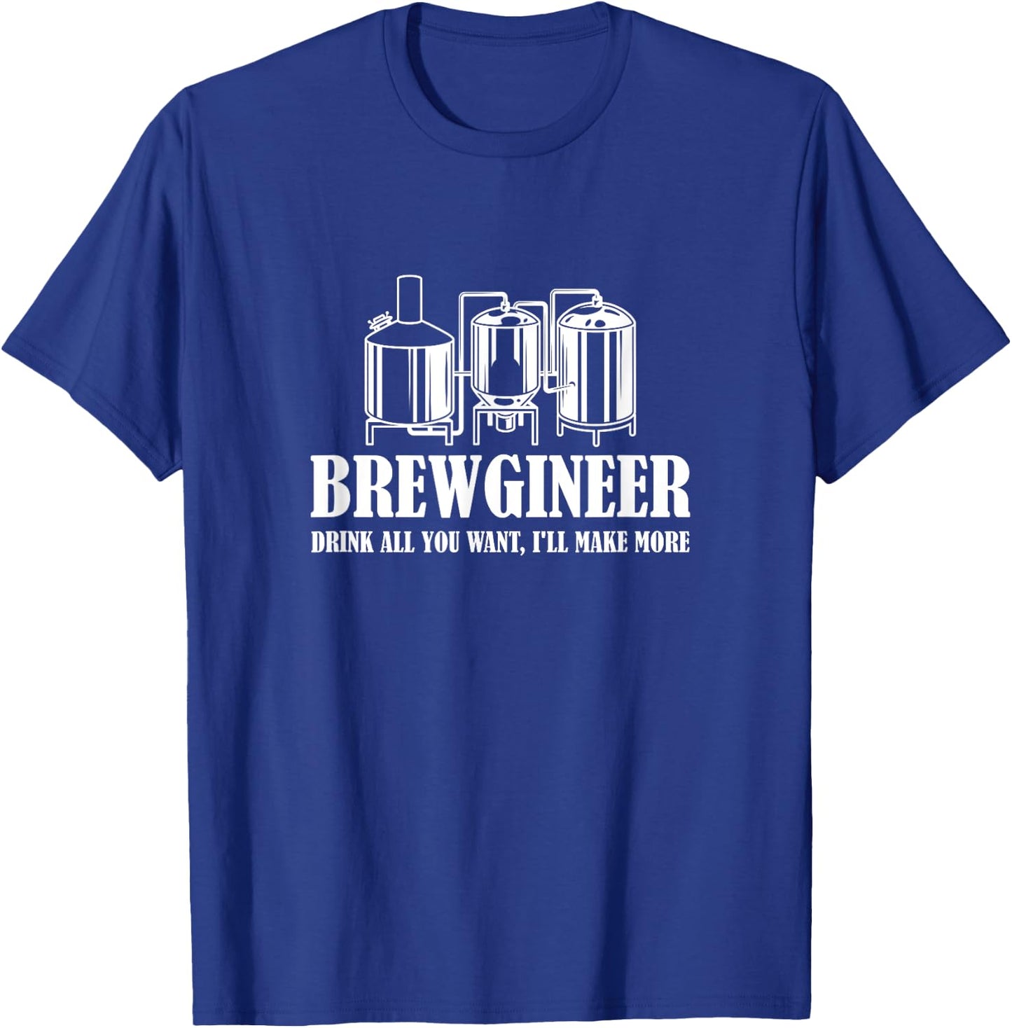 Brewgineer Craft Beer Breewing Engineer T-Shirt - T-Shirt | Royal