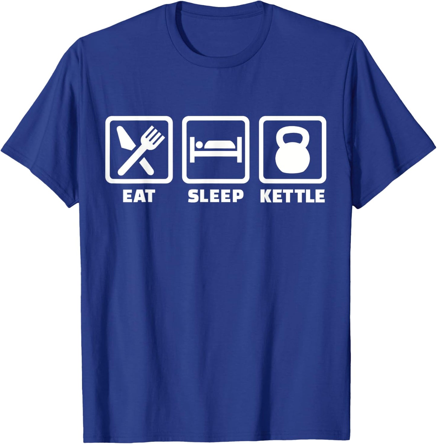 Eat sleep kettle kettlebell T-Shirt - T-Shirt | Royal
