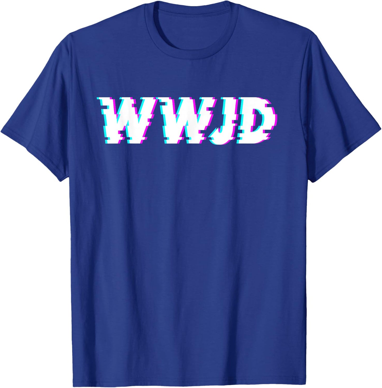 What Would Jesus Do? WWJD Christian Faith Believer T-Shirt - T-Shirt | Royal