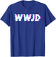 What Would Jesus Do? WWJD Christian Faith Believer T-Shirt - T-Shirt | Royal