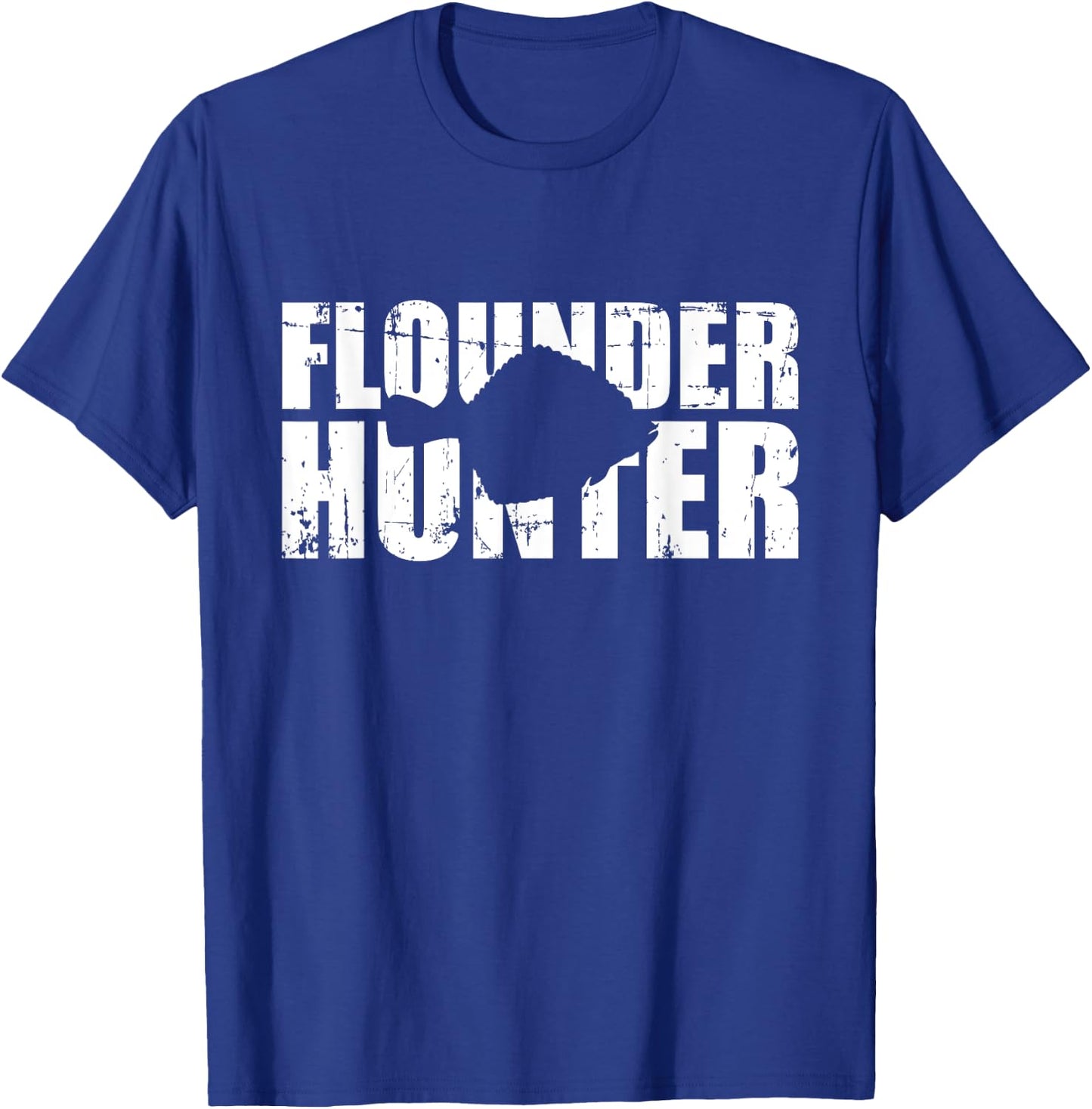Flounder Hunter Fishing T-Shirt - T-Shirt | Royal