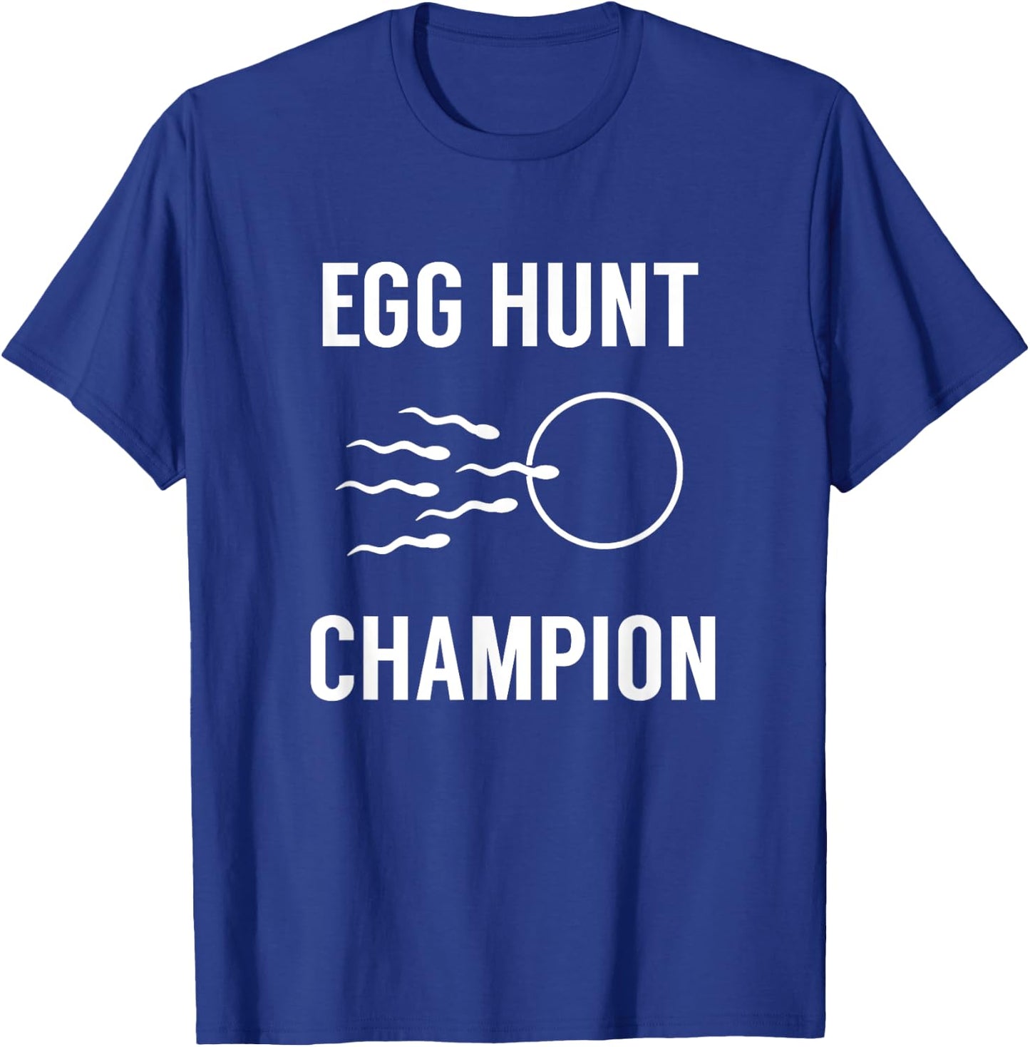 Egg Hunt Champion Funny Dad Easter Pregnancy Announcement T-Shirt - T-Shirt | Royal