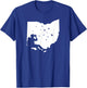 Map Ohio Bird Watching Design Birding Binoculars Birdwatcher T-Shirt - T-Shirt | Royal