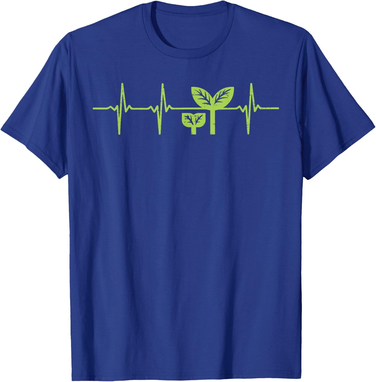 Earth Day Shirt Pro Environment Plant Heartbeat Gift T-Shirt - T-Shirt | Royal