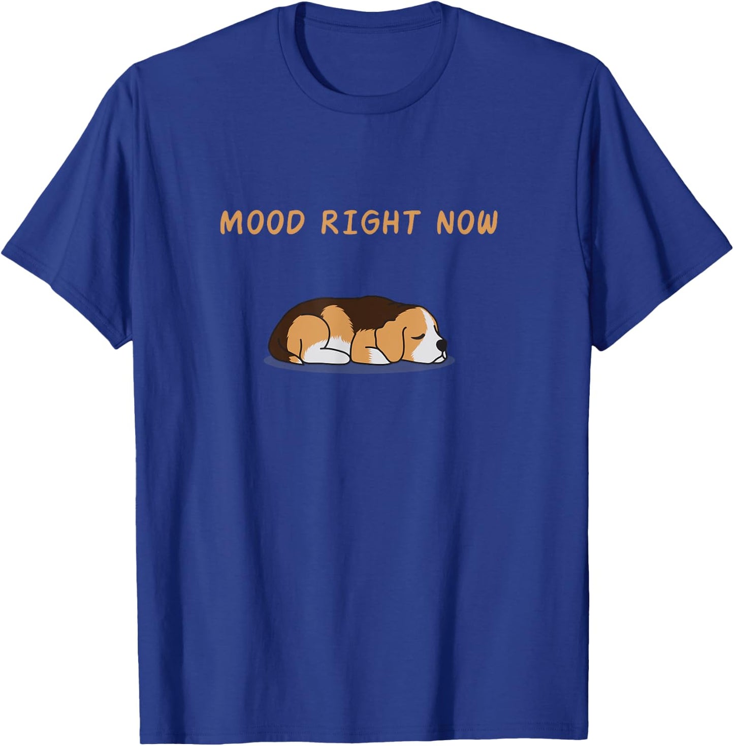 Cute Beagle Dog Sleep Mode Puppy Funny Slogan Pyjamas Women Girls Kids T-Shirt - T-Shirt | Royal