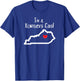 I'm a Kentucky Girl Heart T-Shirt - T-Shirt | Royal