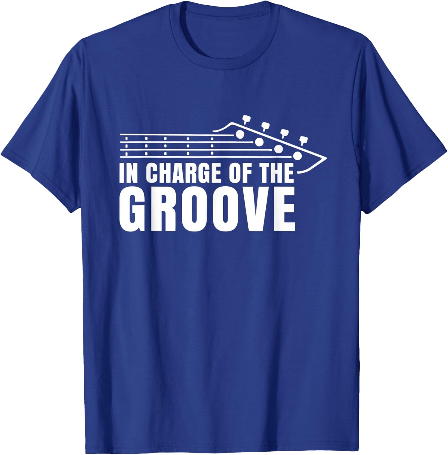 Bass Player In Charge of the Groove Bassist Musician T-Shirt - T-Shirt | Royal