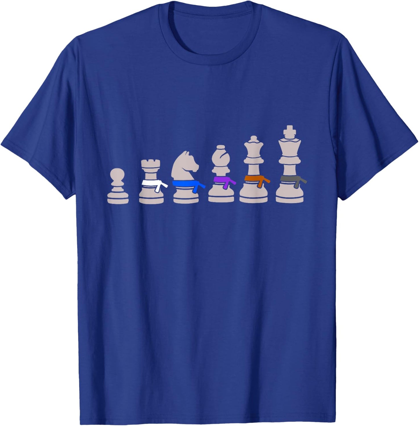 Funny Chess Jujitsu For BJJ Fighter Gift Men Women And Kids T-Shirt - T-Shirt | Royal