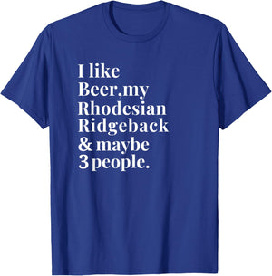 Rhodesian Ridgeback Funny Dog Owner Beer Lover Gift Women T-Shirt - T-Shirt | Royal